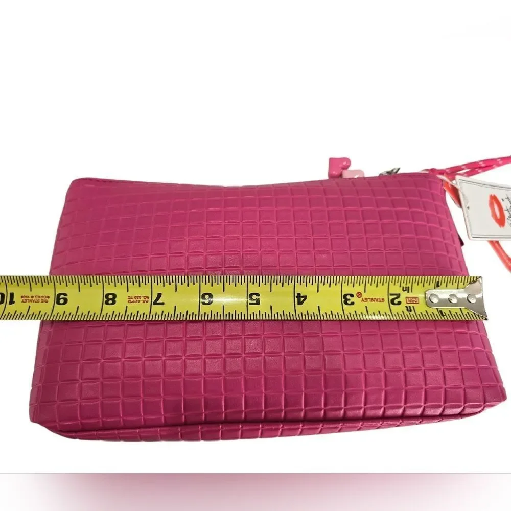 Pink Textured Women's Bag